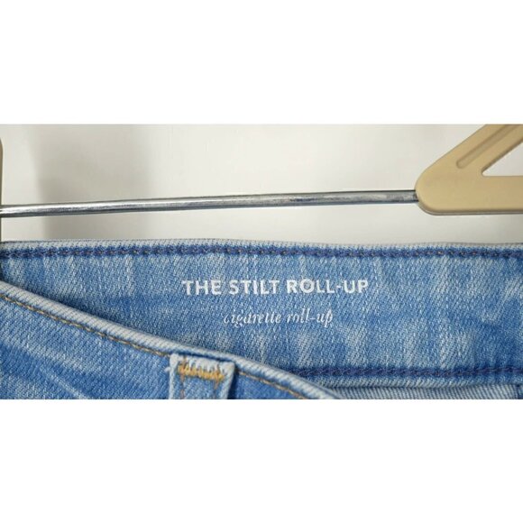 AG Adriano Goldschmied The Stilt Roll Up Jeans in Light Blue 30 - Picture 3 of 6